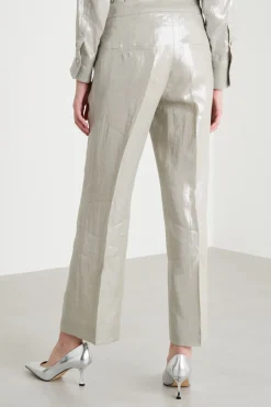 Pantalone laminato - Argento