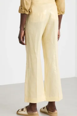 Pantalone laminato - Giallo
