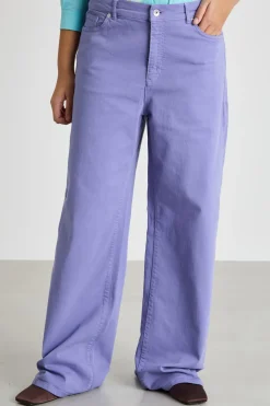 Pantalone palazzo in bull - Lilla