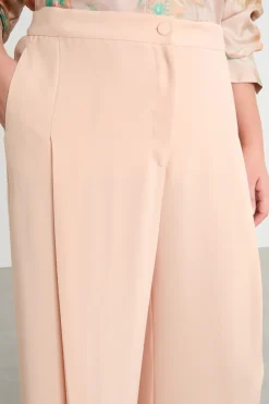 Pantalone palazzo in cady leggero - Rosa