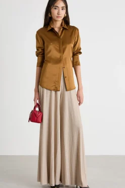 Pantalone plissé - Beige