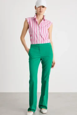 Pantalone semi flare - Verde