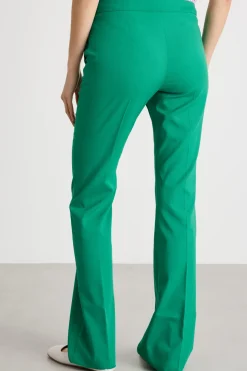 Pantalone semi flare - Verde