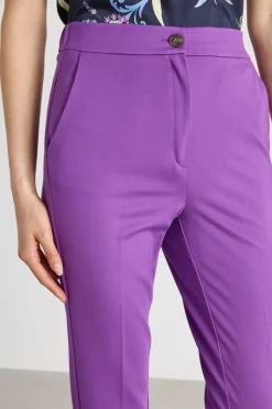 Pantalone slim a sigaretta - Viola
