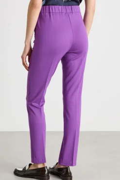 Pantalone slim a sigaretta - Viola