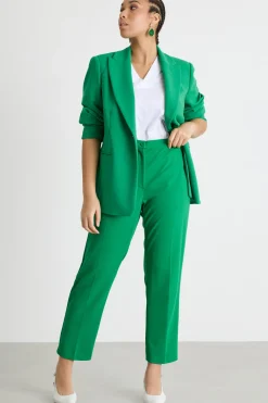 Pantalone slim in jersey stretch - Verde