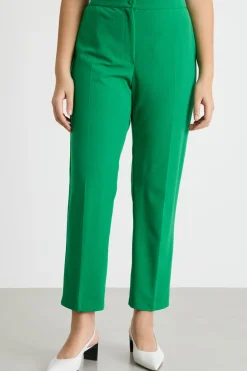 Pantalone slim in jersey stretch - Verde
