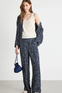 Pantalone stampato - Blu