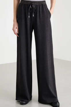 Pantalone stile joggers in jersey effetto délavé - Grigio
