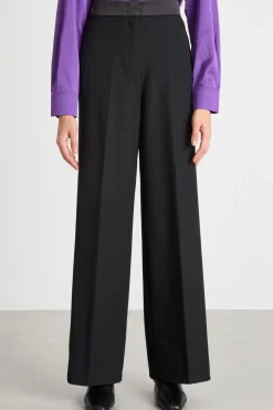 Pantalone tuxedo in cady - Nero
