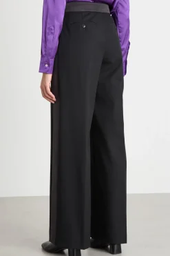 Pantalone tuxedo in cady - Nero