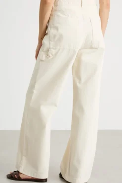 Pantalone wide leg - Avorio
