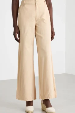 Pantalone wide leg - Cammello