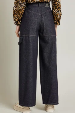 Pantalone workwear in denim - Blu Notte