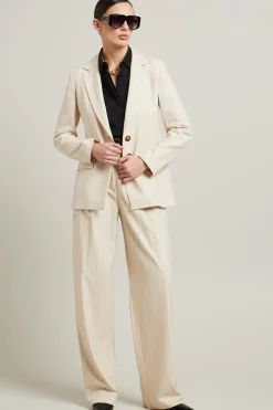 Pantaloni a palazzo - Beige Marrone