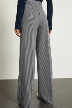 Pantaloni a palazzo - Blu Bianco
