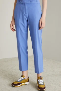 Pantaloni a sigaretta - Azzurro
