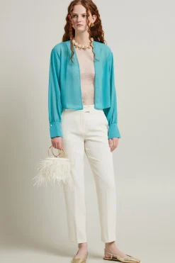 Pantaloni a sigaretta - Bianco