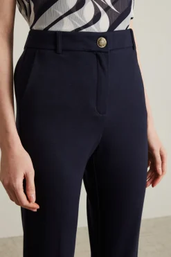 Pantaloni a sigaretta in jersey - Blu