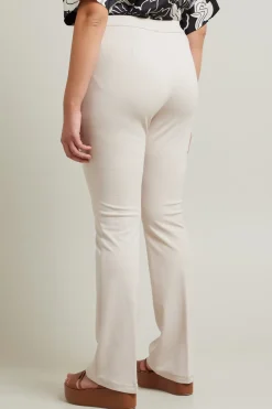Pantaloni a zampa - Bianco