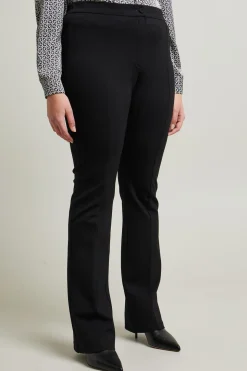 Pantaloni a zampa - Nero