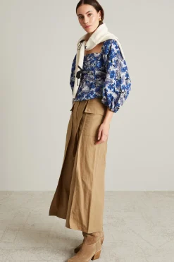 Pantaloni cargo con cintura - Beige Scuro