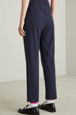 Pantaloni carrot con cinturini - Blu Notte