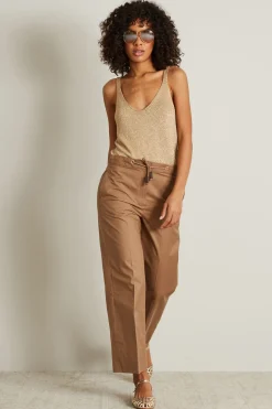 Pantaloni con coulisse - Marrone