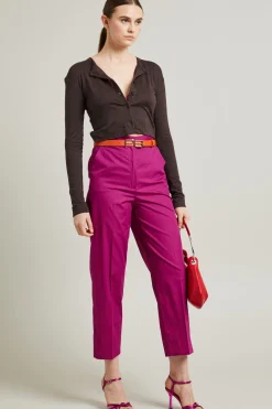 Pantaloni con fusciacca - Fucsia