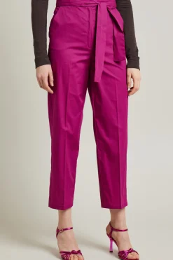 Pantaloni con fusciacca - Fucsia