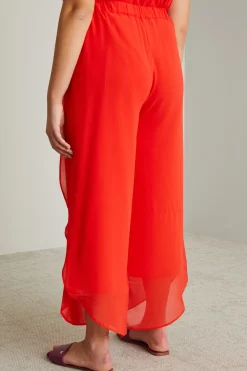 Pantaloni con pannelli - Rosso