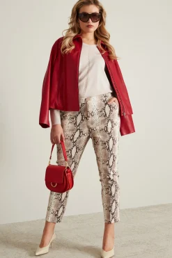 Pantaloni con stampa - Beige Bianco
