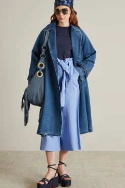 Pantaloni cropped - Lilla