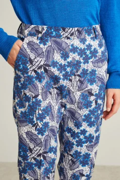 Pantaloni dritti - Blu Bianco