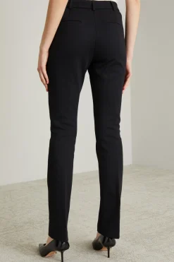Pantaloni dritti in jersey - Nero