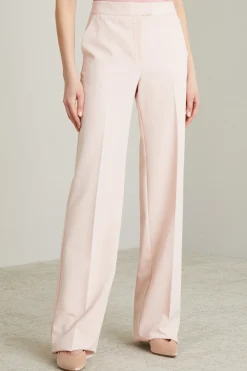 Pantaloni dritti stretch - Rosa