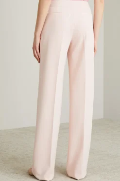 Pantaloni dritti stretch - Rosa