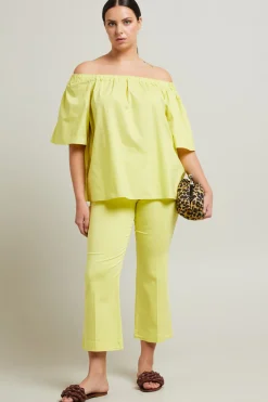 Pantaloni flare - Giallo