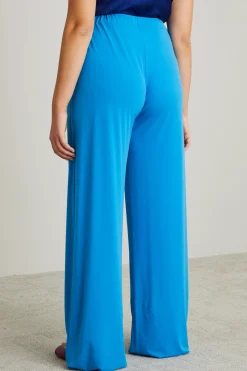 Pantaloni fluidi in jersey - Blu