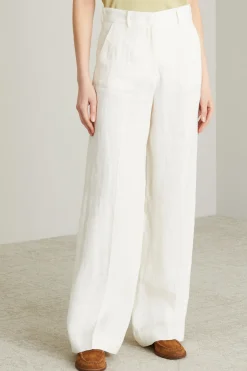 Pantaloni in batavia - Bianco