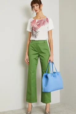 Pantaloni in cotone - Verde