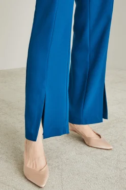 Pantaloni in envers satin - Blu