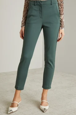 Pantaloni in jersey brillante - Verde Bosco