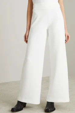 Pantaloni in jersey compatto - Bianco