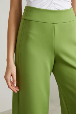 Pantaloni in jersey compatto - Verde Pistacchio