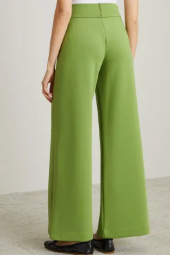Pantaloni in jersey compatto - Verde Pistacchio