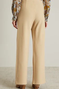 Pantaloni in jersey diagonale - Sabbia