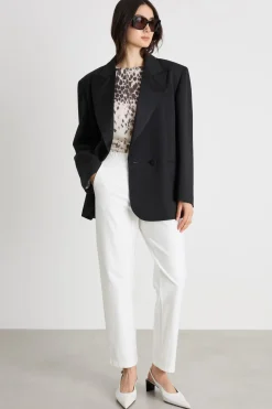 Pantaloni in jersey effetto jeans - Bianco