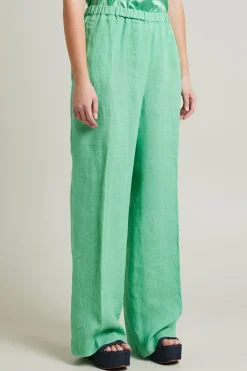 Pantaloni in lino - Verde