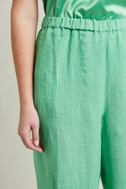 Pantaloni in lino - Verde